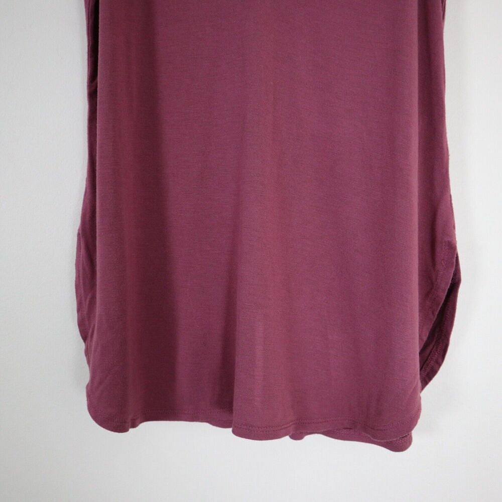 Aritzia Babaton Size XS Zayn Tank Top Jersey V-Neck Plum Purple - Picture 5 of 9